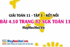 Giải bài 4.11 trang 82 Toán 11 tập 1 SGK Kết nối tri thức